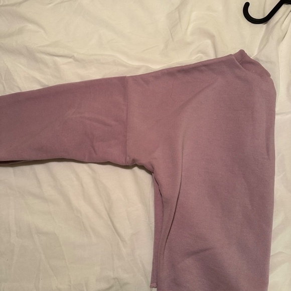 Cropped Lilac sweatshirt - Picture 3 of 5